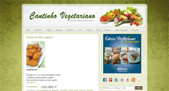 Desktop Screenshot of cantinhovegetariano.com.br