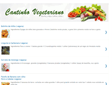 Tablet Screenshot of cantinhovegetariano.com.br